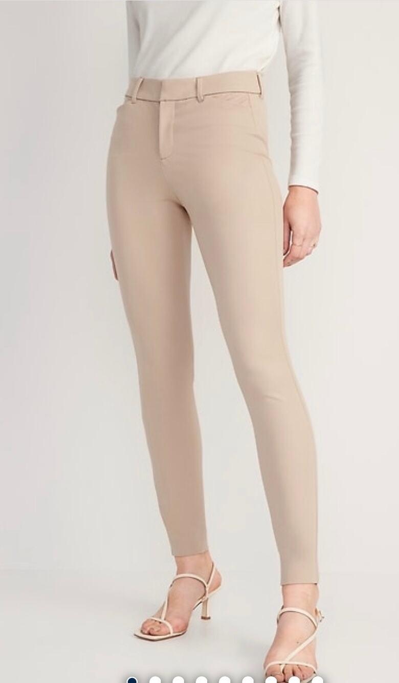 Old Navy Pixie High Rise Ankle Pants Tan Size 16 NWT Stretch Workwear